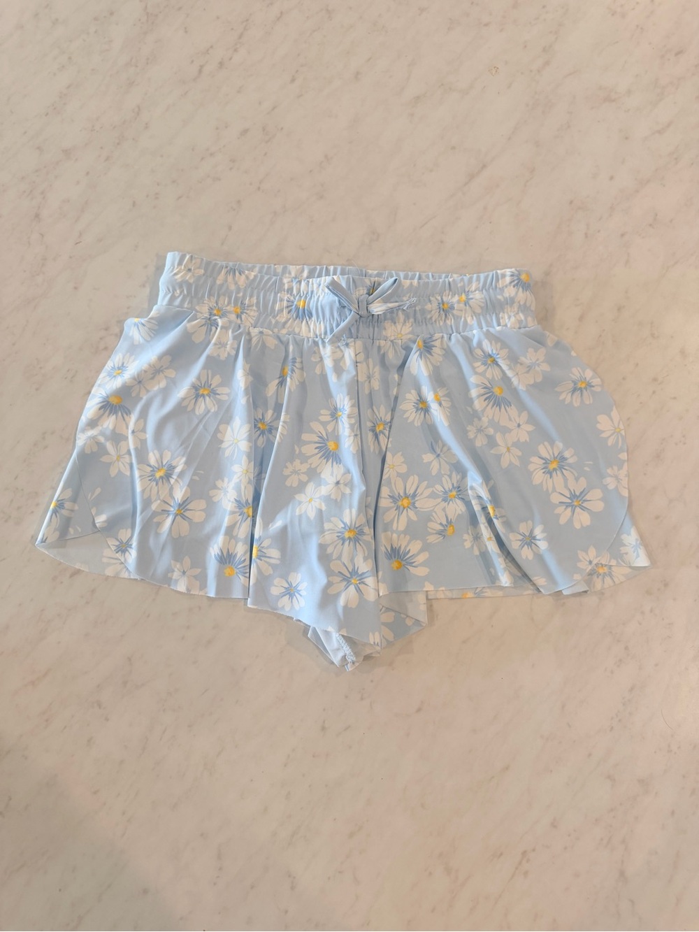 btween Light Blue Daisy Flutter Shorts
